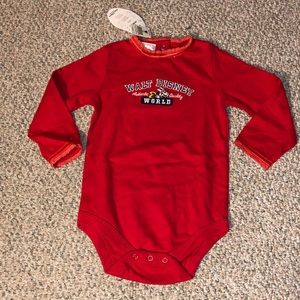 Walt Disney Minnie Red 24 Month Long Sleeve Onsie